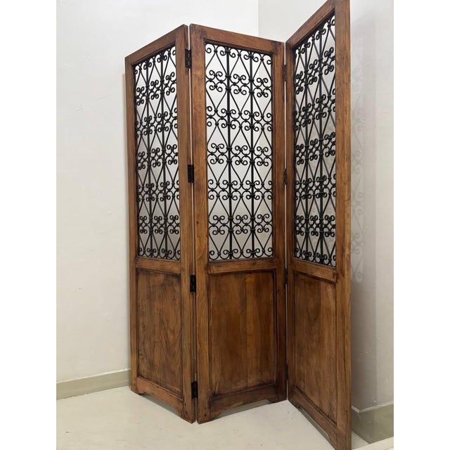 Mission Late 20th Century Spanish Mission Style Room Divider For Sale - Image 3 of 7