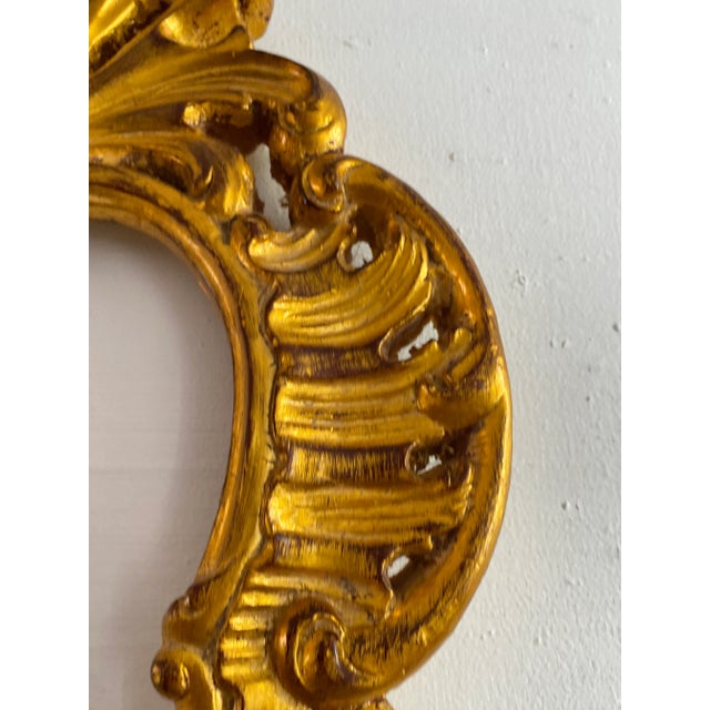 Rocaille Frame in Gold Leaf Gilded Wood, Italy, 1920s For Sale - Image 10 of 12