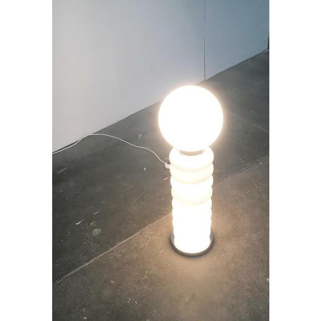 Silver Mid-Century Space Age Glass Floor Lamp by Carlo Nason for JBS, 1960s For Sale - Image 8 of 18