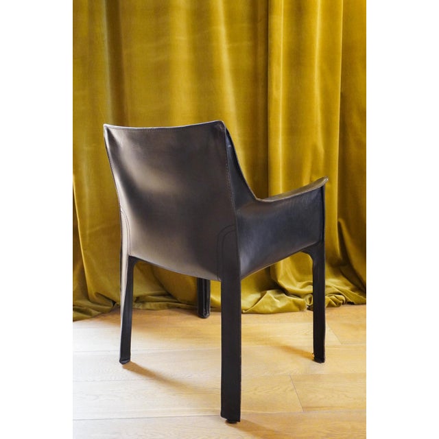 1990s CAB 413 Armchairs by Mario Bellini for Cassina, 1990s, Set of 4 For Sale - Image 5 of 15