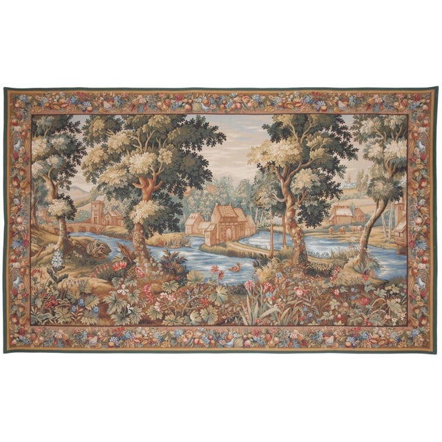 This beautiful tapestry is woven on a jacquard loom by skilled weavers, keeping alive the centuries old tradition of...