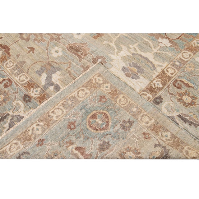 21st Century Contemporary Sultanabad Rug 13 X 23 For Sale - Image 4 of 13