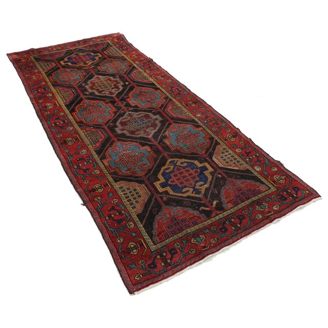 Pasargad DC Hand Knotted Antique Bakhtiari Rug For Sale - Image 4 of 4