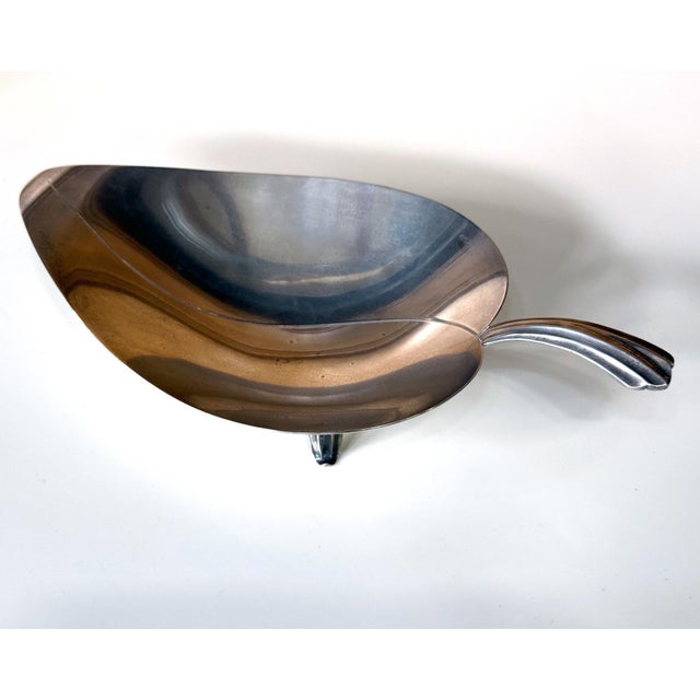 Late 20th Century Sterling Silver Tray in Leaf Form by Tiffany & Co. For Sale - Image 9 of 16
