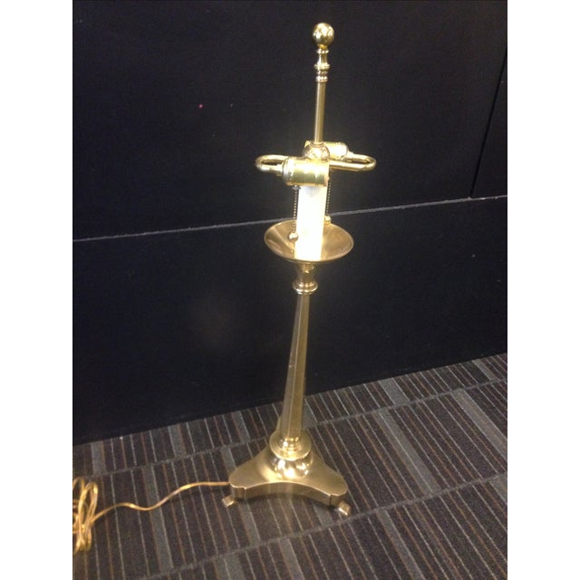 Tall Vintage Solid Brass Dual Lamp With Claw Feet Chairish