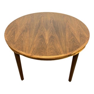 C. 1970s Dyrlund Danish Teak Flip Flap or Lotus Dining Table For Sale