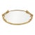 Vintage French Mirrored Tray With Rope Handles For Sale