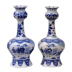 Dutch Delft Vases - a Pair