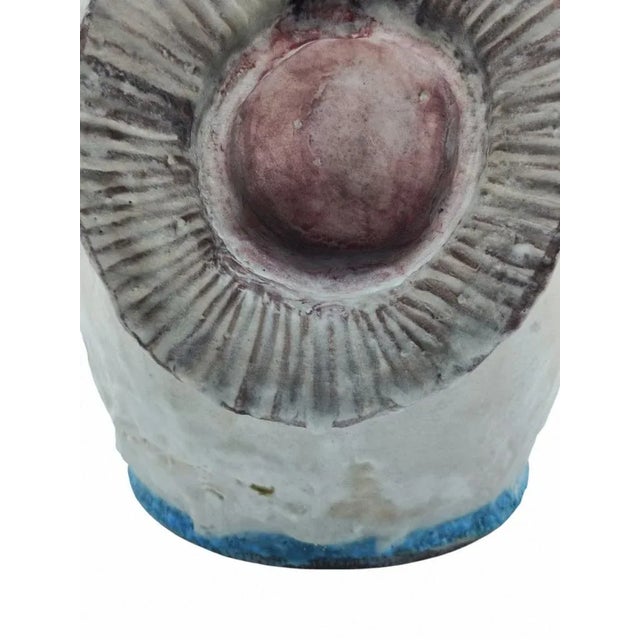 Ceramic Anthropomorphic Glazed Ceramic Vase from C.A.S. Vietri, Italy, 1950s For Sale - Image 7 of 10