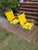 Canary Yellow 1960s Yellow Telescope Tube Furniture Company Outdoor Chairs - Set of 2 For Sale - Image 8 of 12