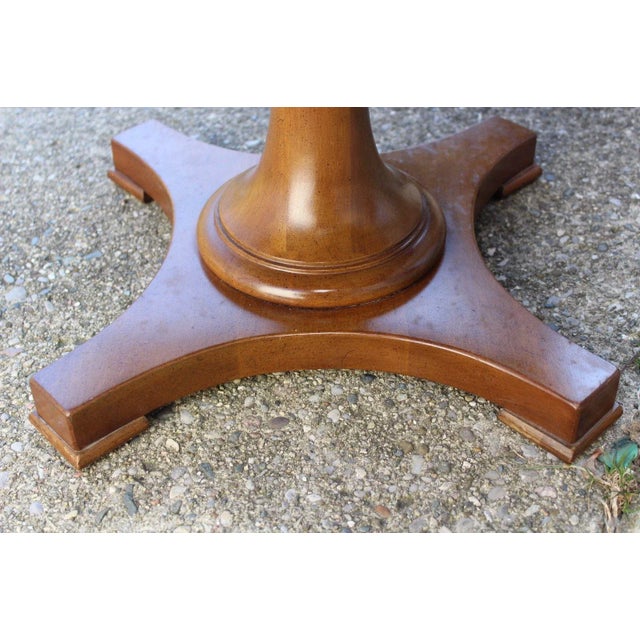 Stone Townsend Manufacturing Co. Dark Travertine End Tables - A Pair For Sale - Image 7 of 13