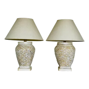 80s Steve Chase Lamps- a Pair