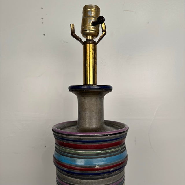 Bitossi Italian Ceramic Lamp For Sale - Image 4 of 12