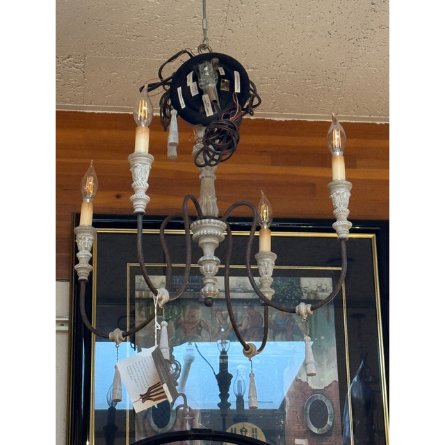 Design Plus Gallery presents the Hannah Petite Chandelier from Currey & Co. This light fixture was inspired by old Swedish...