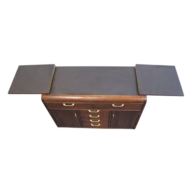 Thomasville Furniture Founders Collection Asian Inspired 72" Flip-Top Server Buffet 22121 For Sale - Image 14 of 17