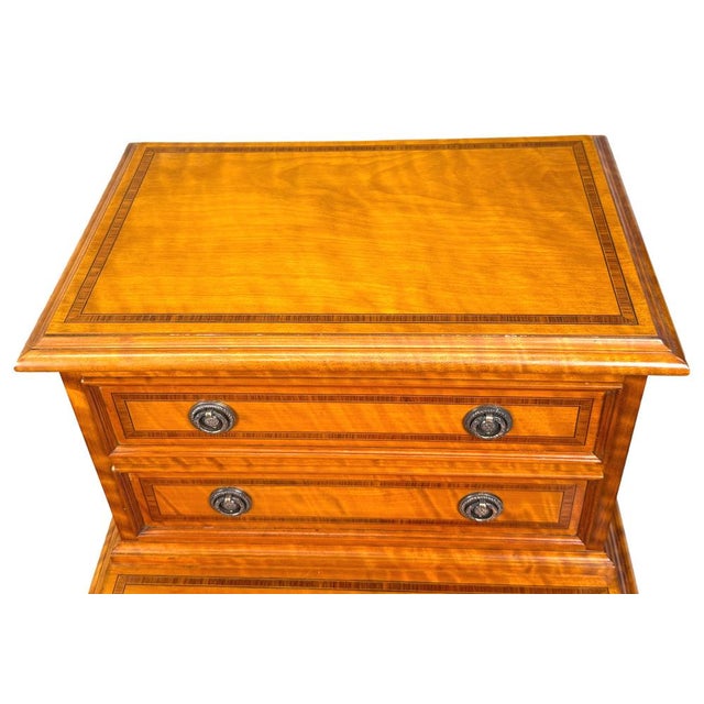 Antique Satinwood Bedside Chests, 1890, Set of 2 For Sale - Image 3 of 13