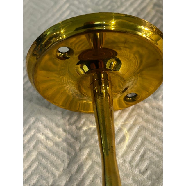 Vintage Andrea by Sadek Brass Georgian Rope Medallion Curtain Tie Backs - A Pair For Sale In New Orleans - Image 6 of 10