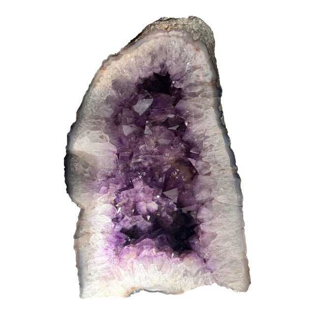 Late 20th Century Large Natural Amethyst Cathedral Geode Crystal Specimen – 30+ Pounds For Sale