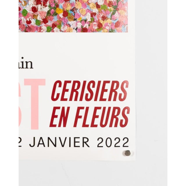 Pink Cherry Blossoms Exhibition Poster by Damien Hirst, 2021 For Sale - Image 8 of 9