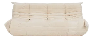 Original Ligne Roset Togo 3-Seater Sofa in Vanilla Corduroy