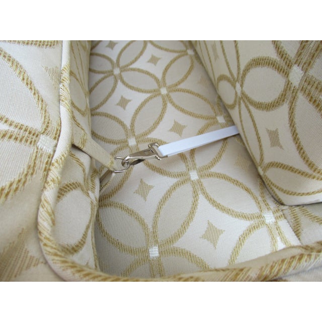 Vintage C.1990's Custom Brunschwig & Fils Club Sofa/Loveseat With (Rubelli Textile Umbrella Line, Sacho Textile) For Sale - Image 14 of 18
