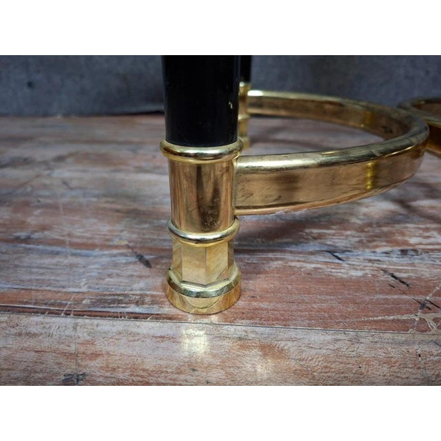 1970s Side Table in Brass and Glass, 1970s For Sale - Image 5 of 7