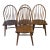 Set of 4 Bow Back Rustic Farmhouse Dining Chairs For Sale