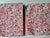 White Pair Unused White Cotton, Coral Floral, Teal Tasseled Hand Towels For Sale - Image 8 of 17