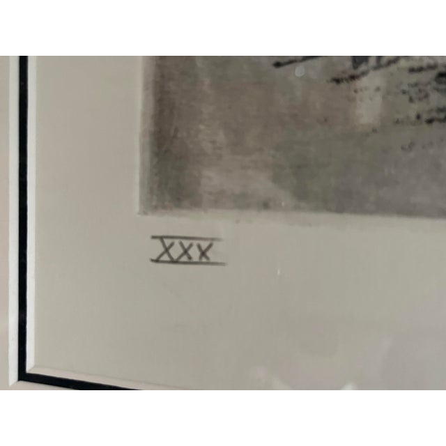 Glass Scott Jacobs " 1923 F Head Twin Xxx" Mixed Media Etching With Watercolor, Hand-Signed For Sale - Image 7 of 9