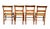 Antique Set of Four Tiger Maple Federal Period Dining Chairs For Sale - Image 11 of 12