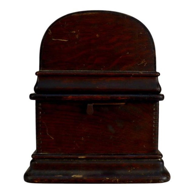 Antique Edison Oak Standard Cylinder Phonograph Model D C1920 For Sale - Image 14 of 14