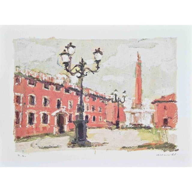 Lithograph hand signed and numbered in pencil. Artist proof. Very good condition. This piece is attributed to the...