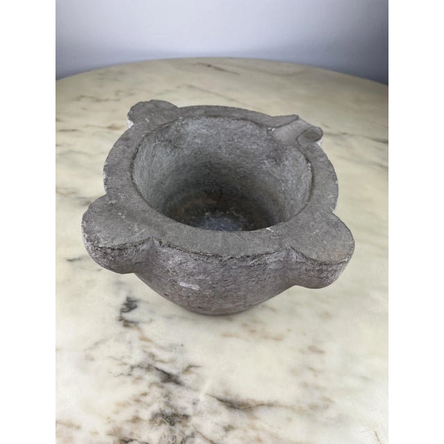 Stone Genoese Mortar in Stone, 1940 For Sale - Image 7 of 7