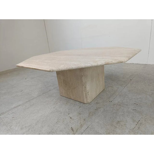 Vintage Travertine Coffee Table, 1970s For Sale - Image 4 of 11
