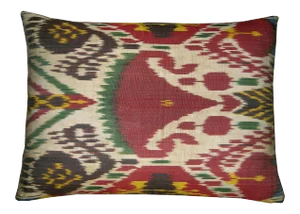 Circa 1900 Antique Ikat Tapestry Pillow