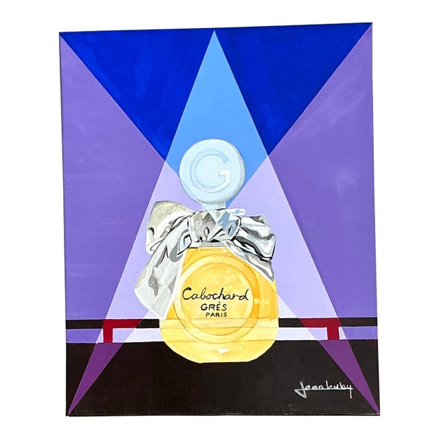 Vintage Bottle Original Oil Painting on Canvas For Sale