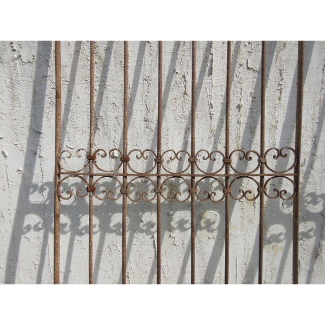 Antique Victorian Iron Gate or Garden Fence For Sale - Image 4 of 7
