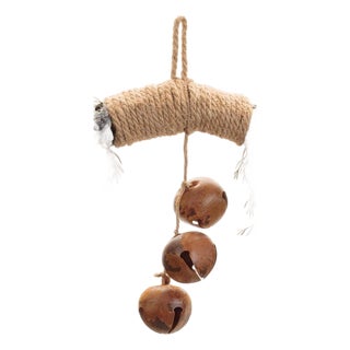 Glittered Pine with Sleigh Bell Wreath 22"D For Sale