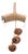 Glittered Pine with Sleigh Bell Wreath 22"D For Sale