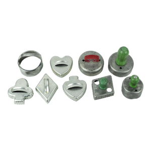 Vintage Aluminum Cookie Cutter & Biscuit Press Collection - Set of 9