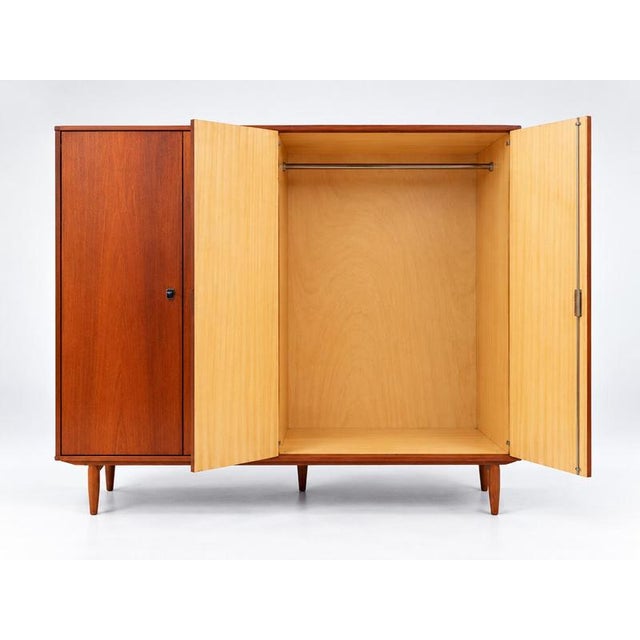 Mid 20th Century Mid-Century 4-Door Wardrobe, 1960s For Sale - Image 5 of 6