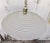 1970s Large Vintage Mid Century Modern Ribbed Glass Ceiling Pendant. For Sale - Image 5 of 13