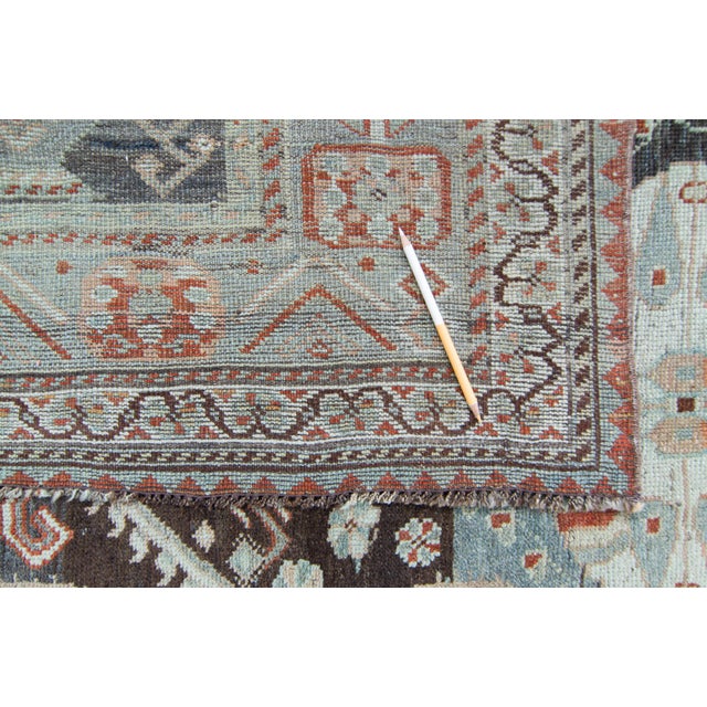 1920s Vintage Caucasian Karabagh Vase Wool Pile Handwoven Rug For Sale - Image 10 of 11