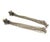 Chanel Chanel Silver CC Grey Shooting Star Silver Chain Tassel Long Dangle Clip on Earrings, Pair For Sale - Image 4 of 5