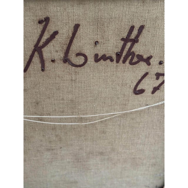 Karsten Winther, Composition with Figures, 1967, Oil on Canvas, Framed For Sale - Image 12 of 18