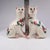 Antique Sponge Ware Pottery Mantel Cats in the style of Wemyss, 1890s, Set of 2 For Sale - Image 11 of 13