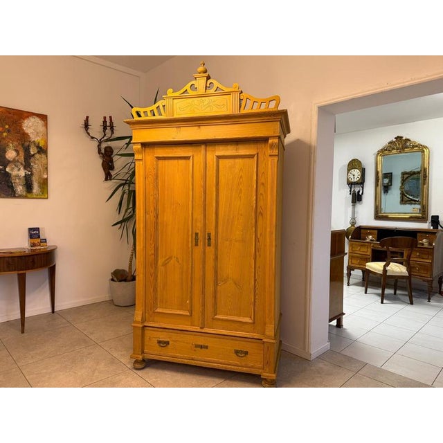 Farmhouse Wardrobe in Softwood For Sale - Image 16 of 18