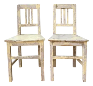 Set of French Painted Chairs