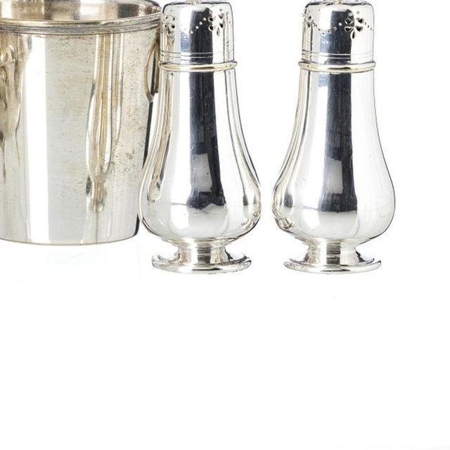 Silver-Plated Tureen, Ice Bucket and Cinnamon Sticks, Set of 3 For Sale - Image 5 of 6