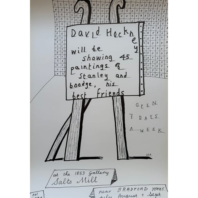 1990s David Hockney (1937-2026), Dog Show Exhibition Poster, Original Vintage 1990s Poster, Printed in the Uk For Sale - Image 5 of 9